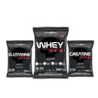 Kit turbo whey + glutamina + creatina