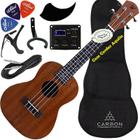 Kit Ukulele Concert Eletrico Cordas Aquila Sapele Com Equalizador Winner Ux03