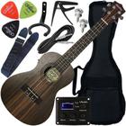 Kit Ukulele Concerto Elétrico Com Equalizador Su23re Shelby