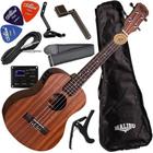 Kit Ukulele Tenor Eletrico Sapele Natural 26se Malibu + Bag