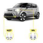 Kit Ultra Led Kia Soul 2015/2019 20000 Lúmens 6500K H4 H27