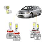 Kit Ultra Led Milha Honda New Civic 07/11 20000 Lúmens 6500K