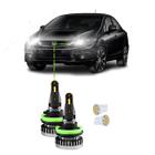 Kit Ultra Led Nano 30000Lm Honda Civic 2012/2016 Baixa 6500K