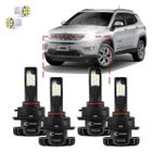 Kit Ultra Led Plus Jeep Compass 2021 6000Lm Cinoy