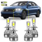 Kit Ultra Led Vw Jetta 2006/2020 22000Lm 6500K Alto/Baixo