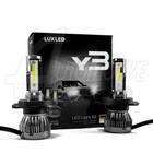 Kit Ultra Led Y3 Super Branco 6500k 36w 22.000 Mil Lumens H7