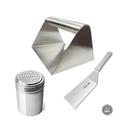 Kit Ultra Smash Amassador De Hamburguer 100% Inox Prensador