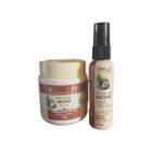 Kit Umectante umectação capilar 1 Banho de creme 250ml 1 Óleo de coco cremoso 55ml