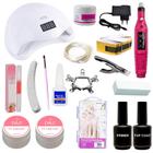 Kit Unha Acrigel Completo Gel Led Lixa Elétrica Alongamento N4