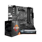 Kit Upgrade AMD Ryzen 5 4600G Placa Mãe B550M DDR4 Memoria RAM 32GB 3200MHz DDR4