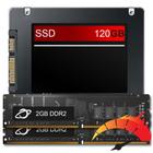 Kit Upgrade de alto desempenho - SSD 120GB + 4GB RAM DDR2 (2x2GB), aumento da velocidade do PC