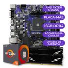 Kit Upgrade Gamer, Processador Ryzen 5 4600G, Placa Mãe, 16GB De Memória Ram DDR4