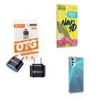 Kit Usb Para Tipo C + Capinha Motorola G22 + Película 9D - Hrebos