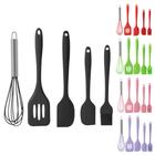 Kit Utensílio Cozinha Silicone Espátula Fouet Pincel 5 Peças - bbless