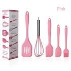 Kit Utensílio Cozinha Silicone Espátula Fouet Pincel 5 Peças