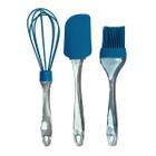 Kit Utensilio Cozinha Wincy Com 3 Peças Em Silicone Cla09261 - Wincy Casa