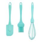 Kit Utensilios Confeitaria 3 Peças Fue Pincel Espatula Silicone Cozinha Utensílios Confeitar