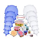 Kit Utensilios Cozinha 12 Tampas De Silicone Lavável E Reutilizável Para Alimentos Ferramentas Para Cozinha TOP - Online