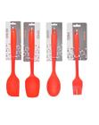 Kit Utensílios Cozinha Em Silicone 4 Peças Grandes - Generico