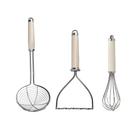 Kit Utensílios de Cozinha 3 Peças Luxo Creme KitchenAid