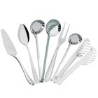 Kit Utensílios de Cozinha 7 Peças Inox Escumadeira Concha de Feijão Pegador de Macarrão