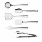 Kit Utensílios de Cozinha para Servir e Preparar Extrata Aço Inox 6 Peças - Tramontina