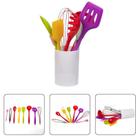 Kit Utensílios De Silicone Para Cozinha Colorido 9 Peças