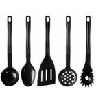 Kit Utensílios Espátulas 5 Peças Talheres Antiaderente Nylon - Jjb Utilidades