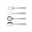 Kit Utensílios Inox Colher Espátula Garfo Concha Tramontina