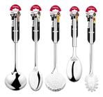 Kit Utensílios Para Cozinha 5 Peças Aço Inox - Original Line