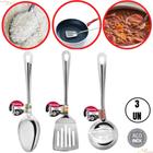 Kit Utensílios Para Cozinha de Inox Aço 3 Peças - Original Line