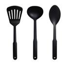 Kit utensilios slim 3 pecas preto - homecook