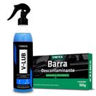 Kit V-lub 500ml Vonixx + Clay Bar V-bar 100g Descontaminante