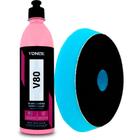 Kit V80 Vonixx + Boina Espuma 5'' Azul Refino e Lustro Lincoln