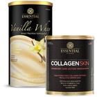 Kit Vanilla Whey Protein 450g + Collagen Skin 330g Essential