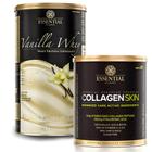 Kit Vanilla Whey Protein 900g + Collagen Skin 330g Essential