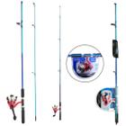 Kit Vara De Pesca 1,80 Metros C/ Molinete C/ Rolamento NFE