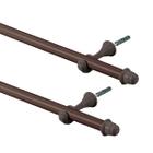 Kit Varão Simples para Cortina de 2 Metros com 3 Suporte Espessura 19mm