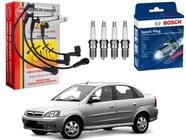 Kit vela cabo ngk chevrolet corsa novo sedan 1.0 flex 2005 a 2012