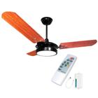 Kit ventilador de teto valen c/ led ventex + controle remoto