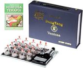 Kit Ventosa Com 17 Copos Dong Yang com Livro Ventosaterapia