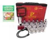 Kit Ventosa Para Acupuntura Com 19 Copos Hansol e o Livro Ventosaterapia