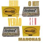 Kit Verão Sem Manchas Micosan 2 sab + 2 pom + Argila Branca