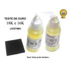 Kit Verifica Ouro 18k e 16k - Pedra De Toque + Reagente Com 30 Ml - EXATA