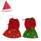 Kit Vestido De Natal + Gorro - Tamanho P