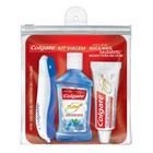 Kit Viagem Colgate Escova Portatil+ Enxaguante 60ml+Creme Dental 30g