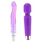 Kit Vibrador Feminino Jelly + Varinha Mágica Massageador