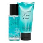 Kit Victoria's Secret Aqua Kiss - Body Splash 75ml + Body Lotion 75ml