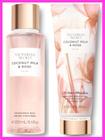 Kit Victorias Secret Coconut Milk Rose Calm Body Splash e Creme Hidratante Original