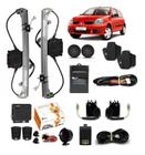 Kit Vidro Eletrico Clio 2 Portas 2010 2011 + Trava Alarme